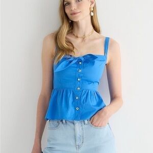 NWT Jcrew top size 2 bright blue